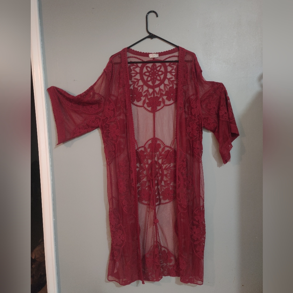 Free People Floral Kimono